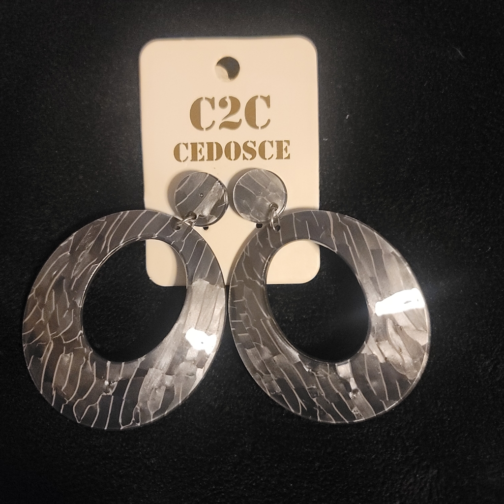 Gray Earrings